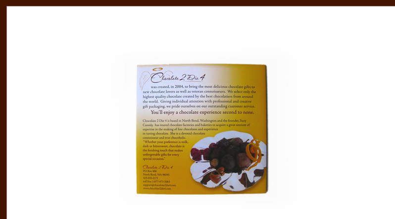 Chocolate 2 Die 4 brochure