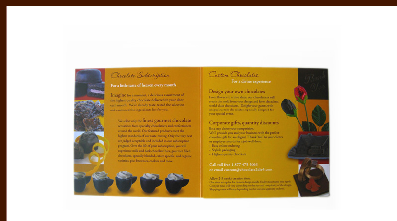 Chocolate 2 Die 4 brochure
