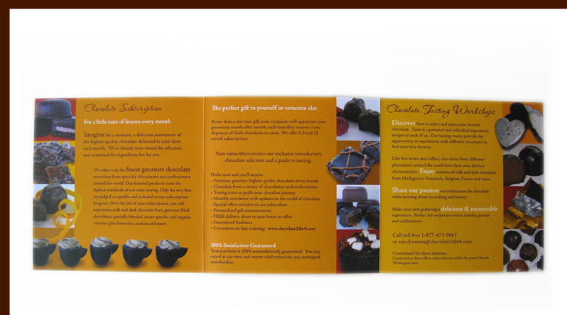 Chocolate 2 Die 4 brochure