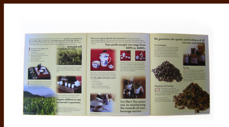 Devi Tea brochure