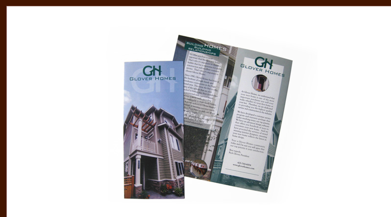 Glover Homes brochure