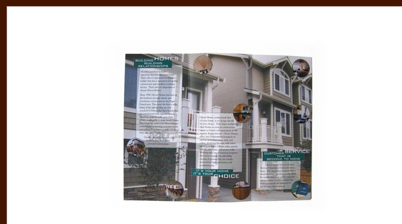 Glover Homes brochure