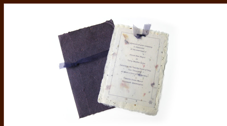 Jeske Moore wedding invitation