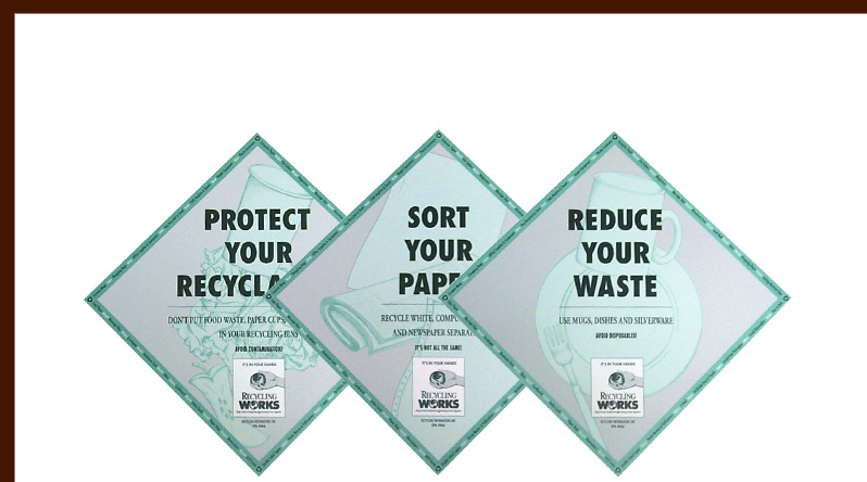 Recycling poster illustrations