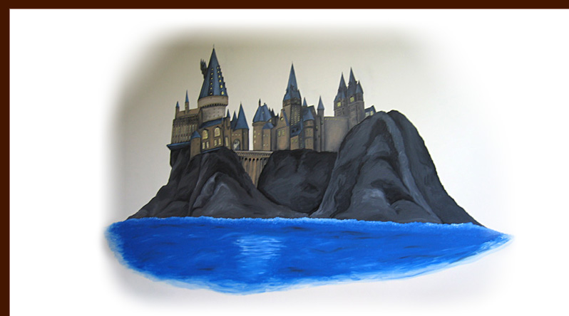 Hogwarts mural