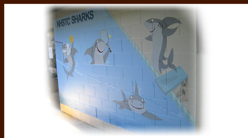 NHSTC Sharks mural