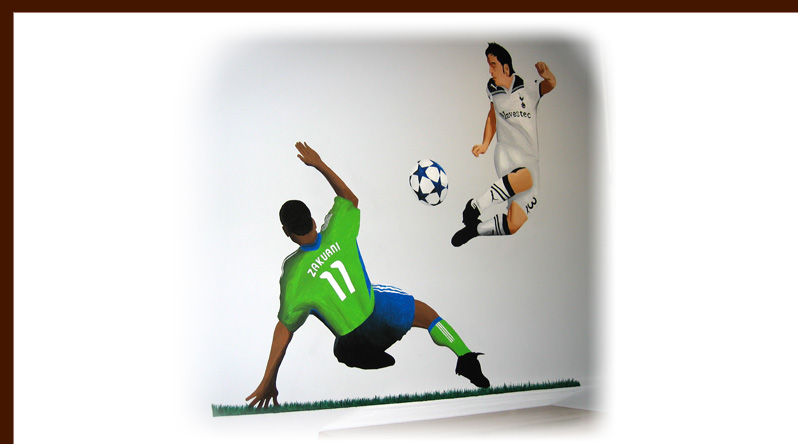 Sounders vs. Spurs mural