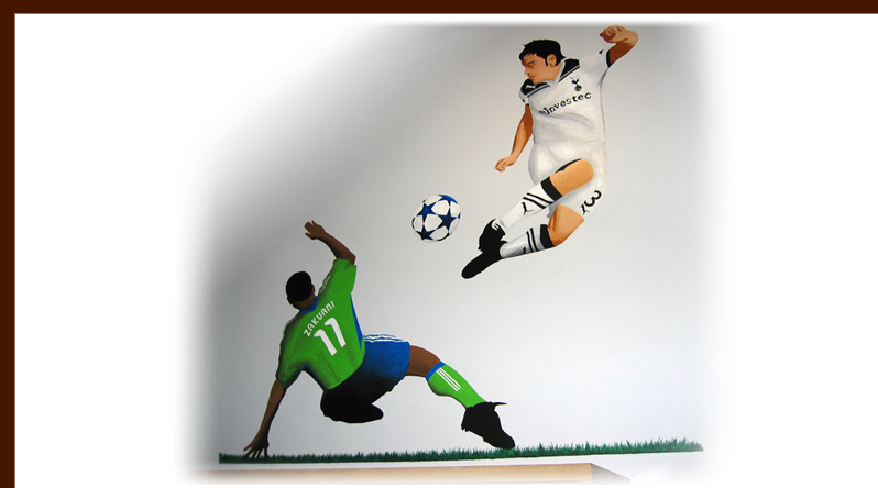 Sounders vs. Spurs mural